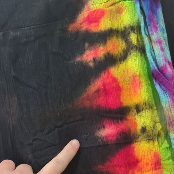 Vibrant Tie-Dye Flared Pants - Picture 5 of 8